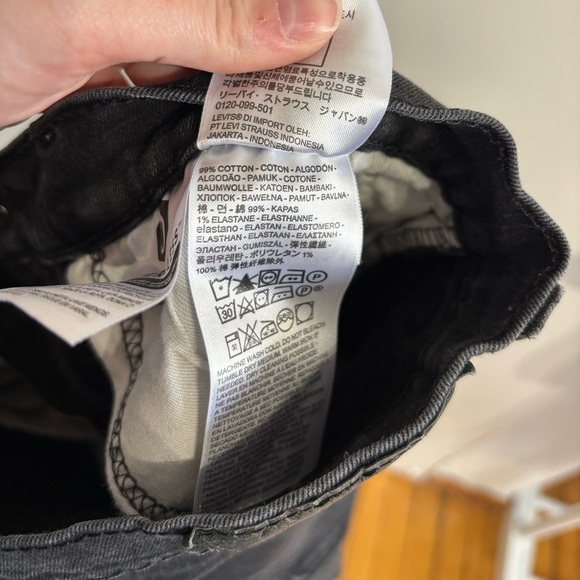 🎉4/30$🎉 LEVI’S Men’s Black Denim Jeans 🖤 - Picture 5 of 5